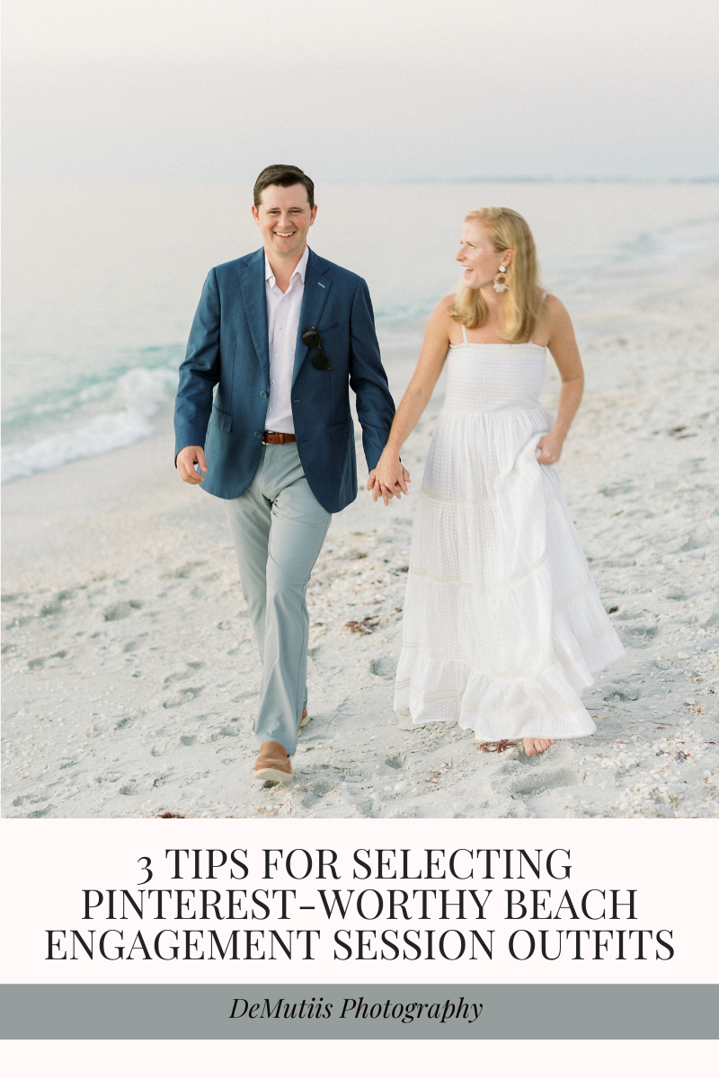 Beach engagement session outfit ideas Demutiis Photography